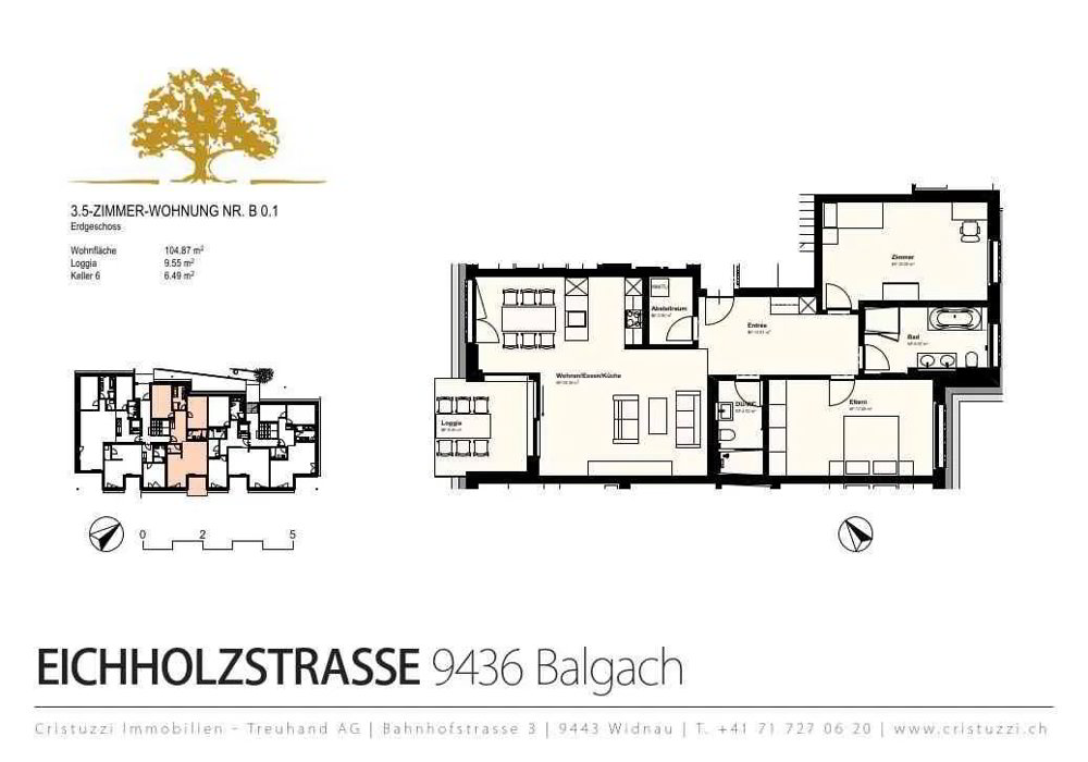 Appartement 3.5 pièces à louer à Balgach - image 1/5