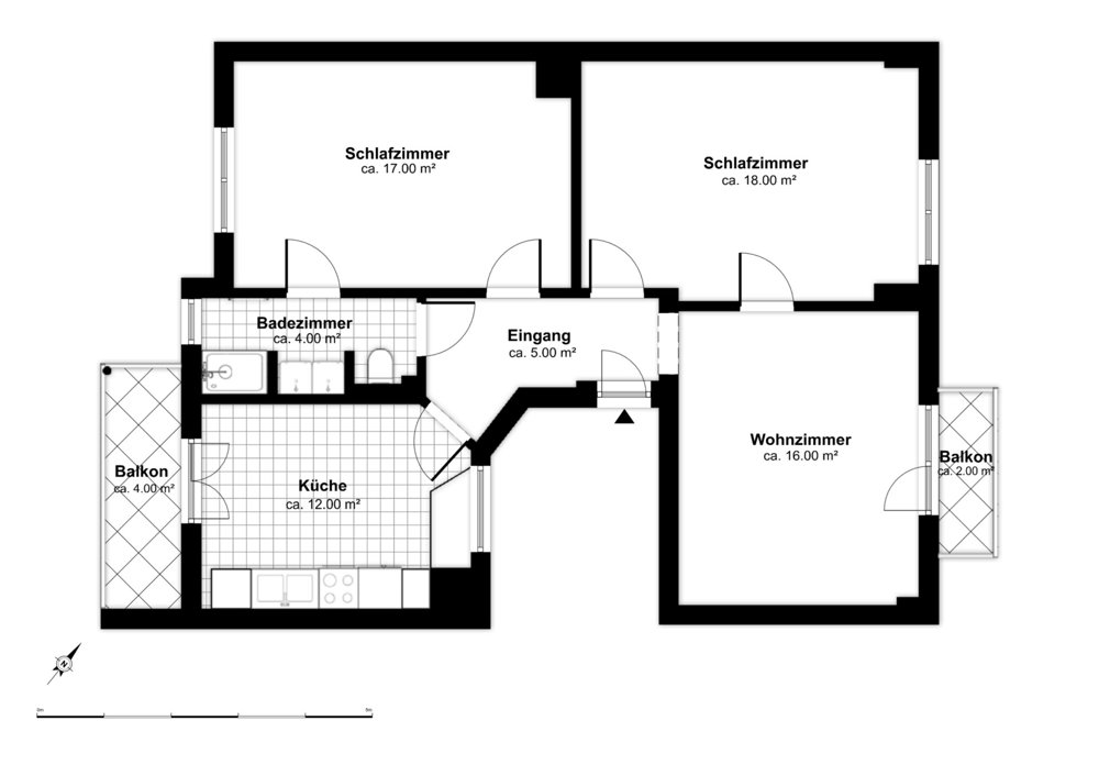 Appartement 3 pièces à louer à Bâle - image 1/11