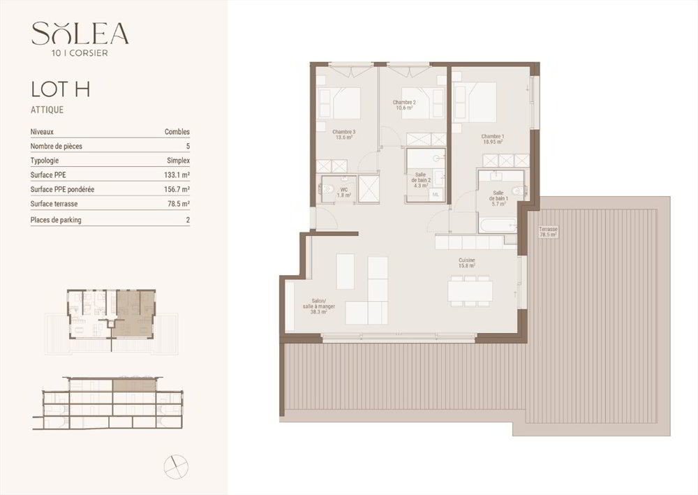 Appartamento di 5 locali in vendita a Corsier GE - immagine 1/5