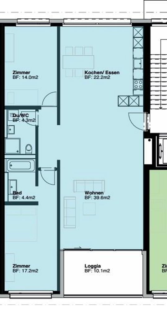 Appartement 3.5 pièces à louer à Ostermundigen - image 1/9