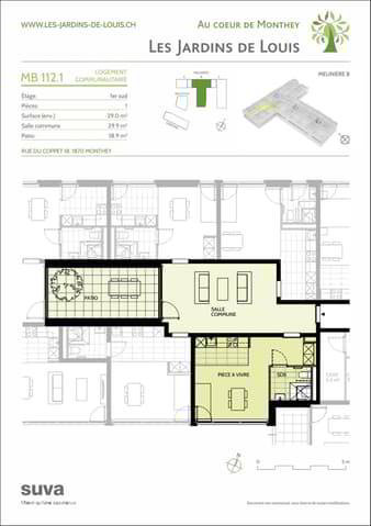 Appartement 1 pièces à louer à Monthey - image 1/2