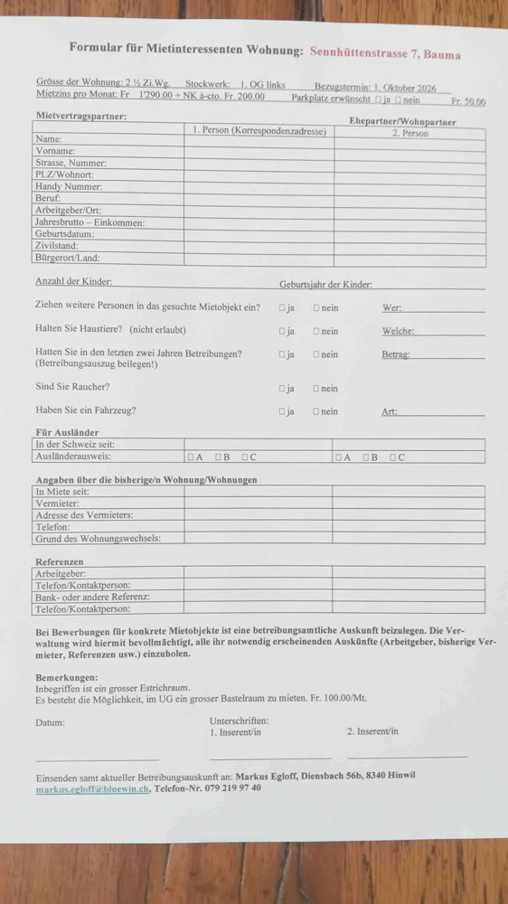 Appartement 2.5 pièces à louer à Bauma - image 1/2