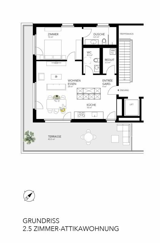 Appartement 2 pièces à louer à Merlischachen - image 1/10