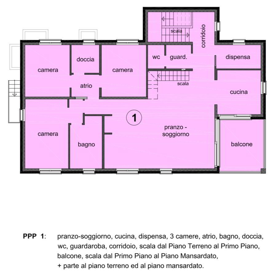 Appartement 5 pièces à louer à Curio - image 1/11