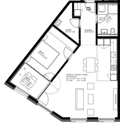 2 Zimmer Wohnung zu vermieten in Altstätten SG - Bild 1/7