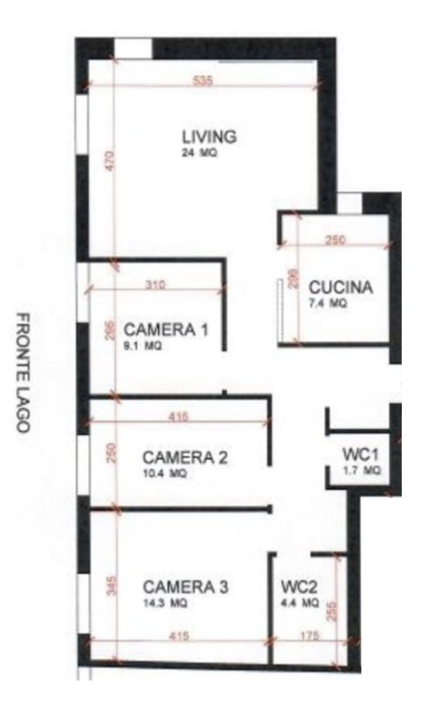 4.5 Zimmer Wohnung zum verkaufen in Capolago - Bild 1/9