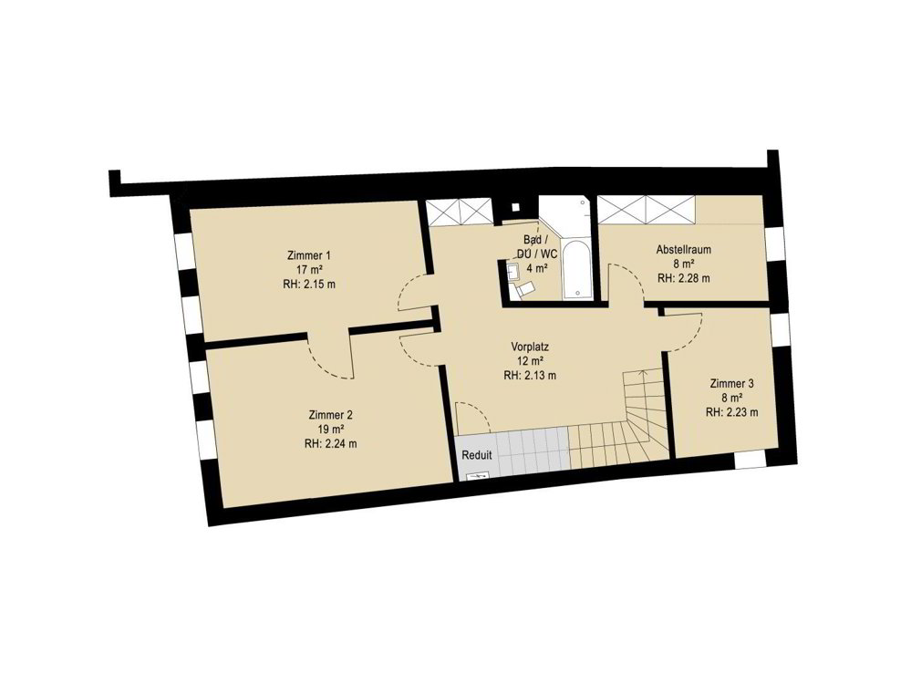 5.5 Zimmer Wohnung zu vermieten in Lichtensteig - Bild 1/8