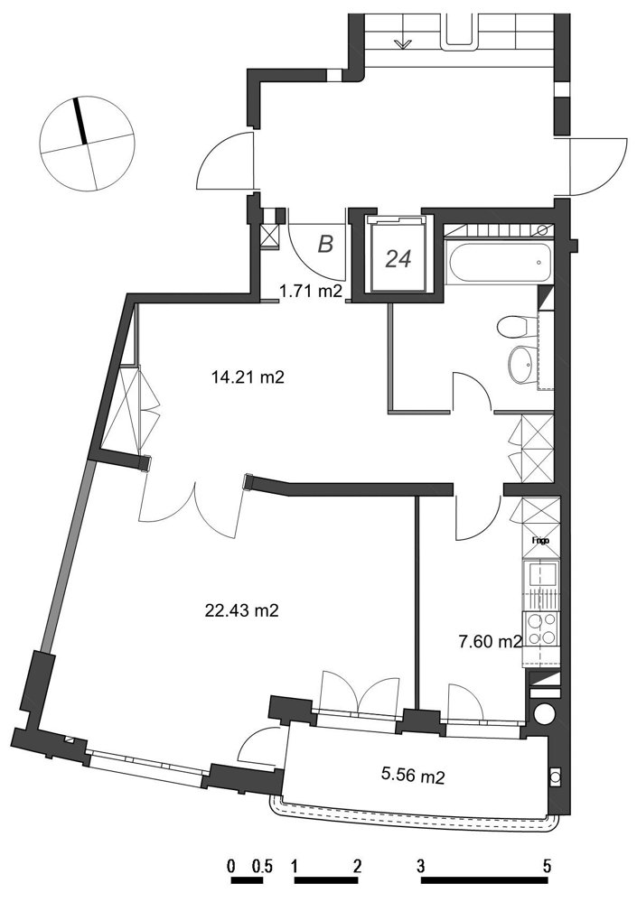 1.5 Zimmer Wohnung zu vermieten in Lausanne - Bild 1/10