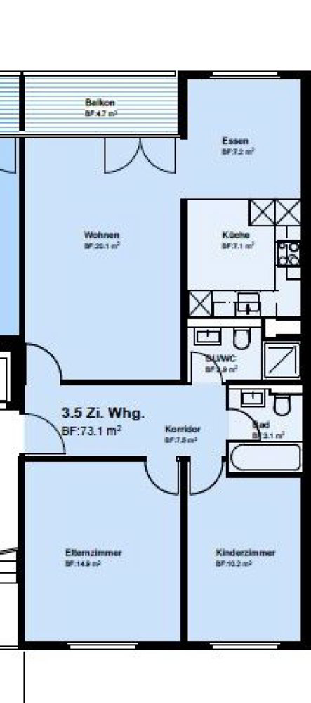 3.5 rooms Apartment for rent in Horgen - image 1/13