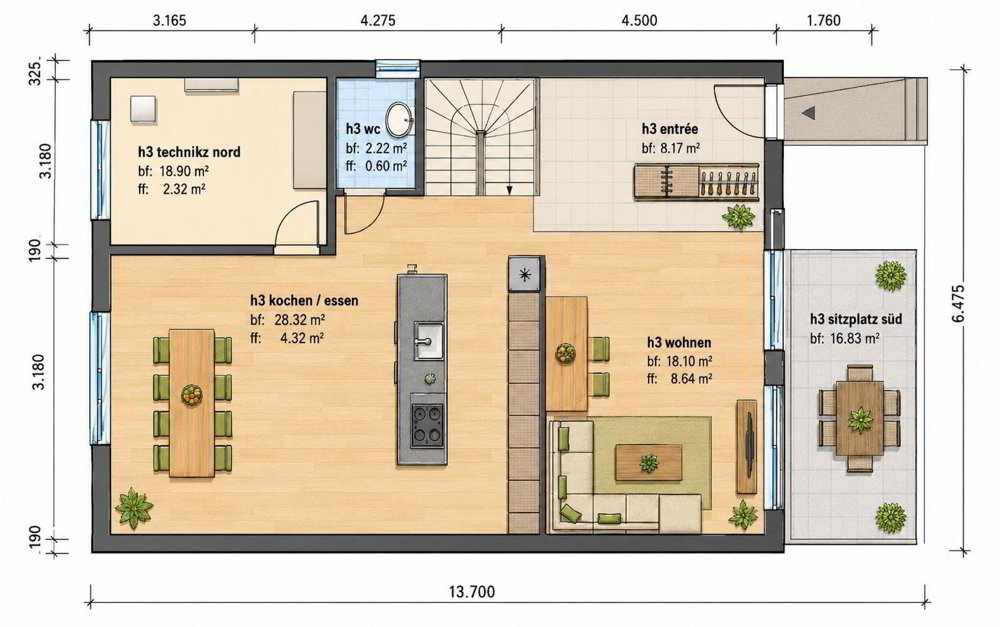Haus – Höchstetten - Ansicht 3