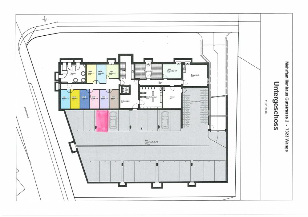 null Zimmer Parkplatz, Garage zu vermieten in Wangs - Bild 1/1