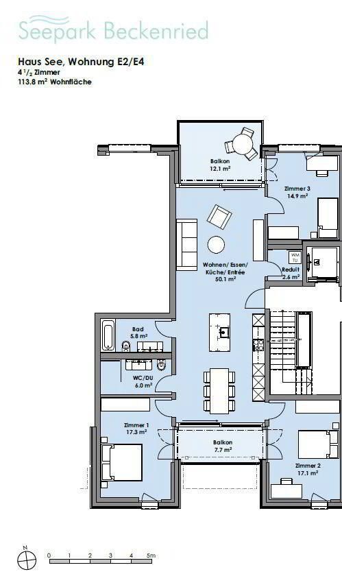 4.5 rooms Apartment for rent in Beckenried - image 1/7