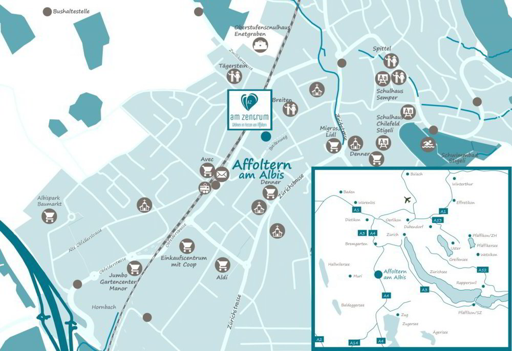 null Zimmer Parkplatz, Garage zum verkaufen in Affoltern am Albis - Bild 1/3