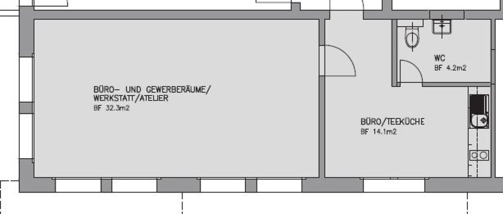 1.5 rooms Office & Commercial for rent in Biel/Bienne - image 1/4