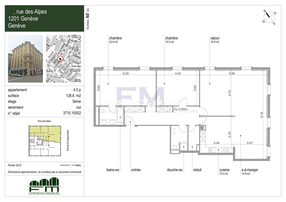 4 Zimmer Wohnung zu vermieten in Genf - Bild 1/11