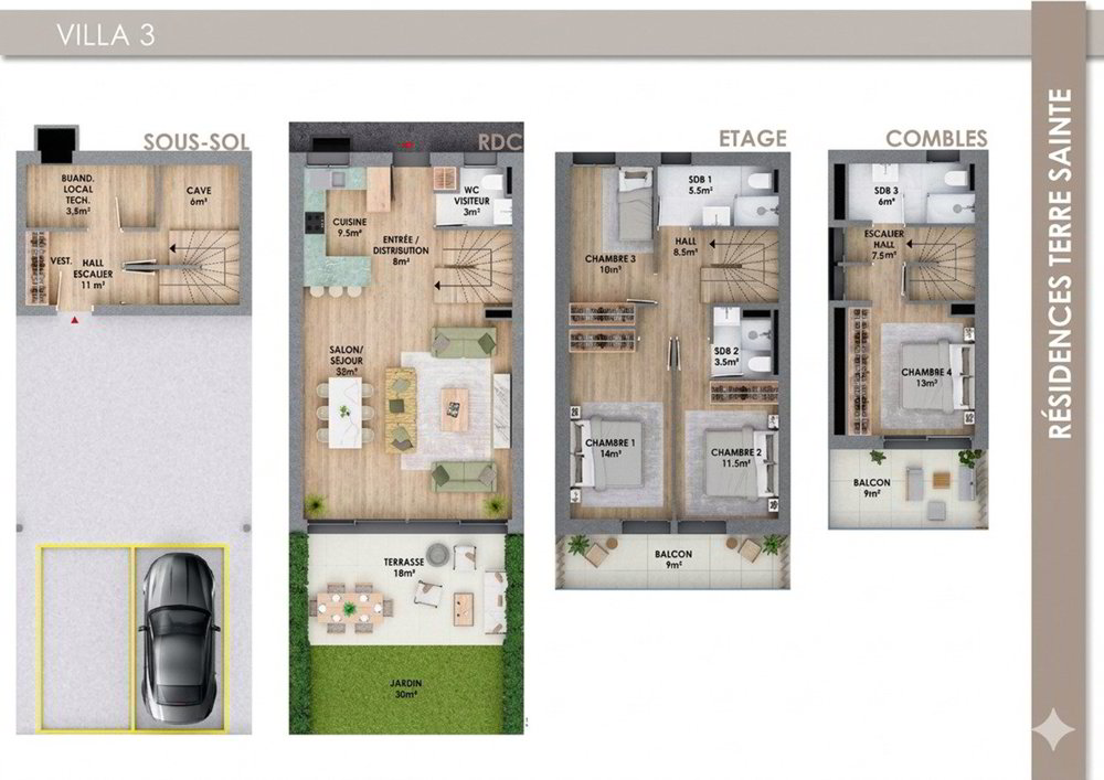 5 Zimmer Haus zum verkaufen in Chavannes-de-Bogis - Bild 1/7