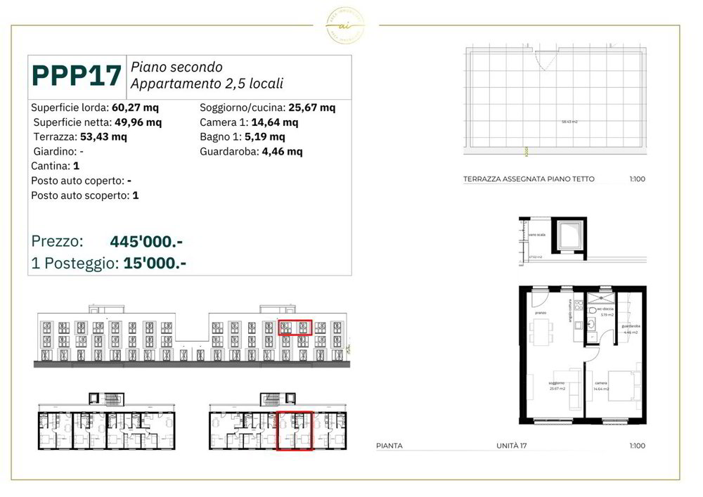 2 Zimmer Wohnung zum verkaufen in Balerna - Bild 1/13