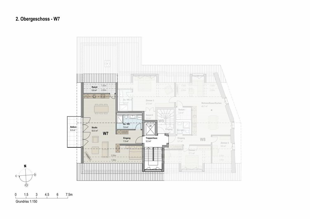 1.5 Zimmer Wohnung zu vermieten in Hägglingen - Bild 1/10