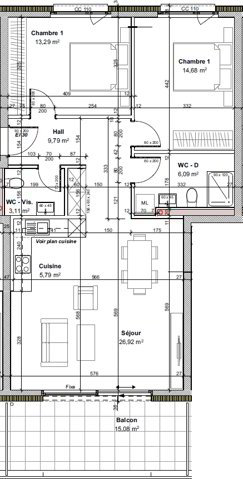 3.5 rooms Apartment for rent in Chamoson - image 1/9