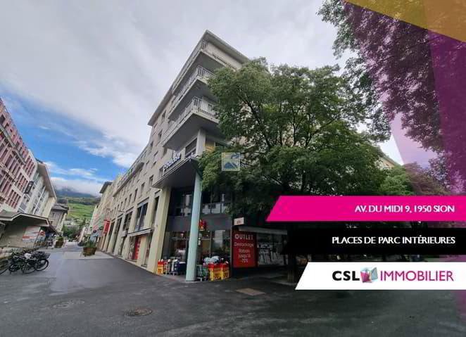 1.5 Zimmer Parkplatz, Garage zu vermieten in Sion - Bild 1/1
