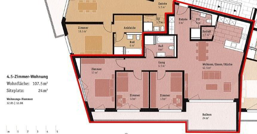 4.5 Zimmer Wohnung zu vermieten in Herisau - Bild 1/7
