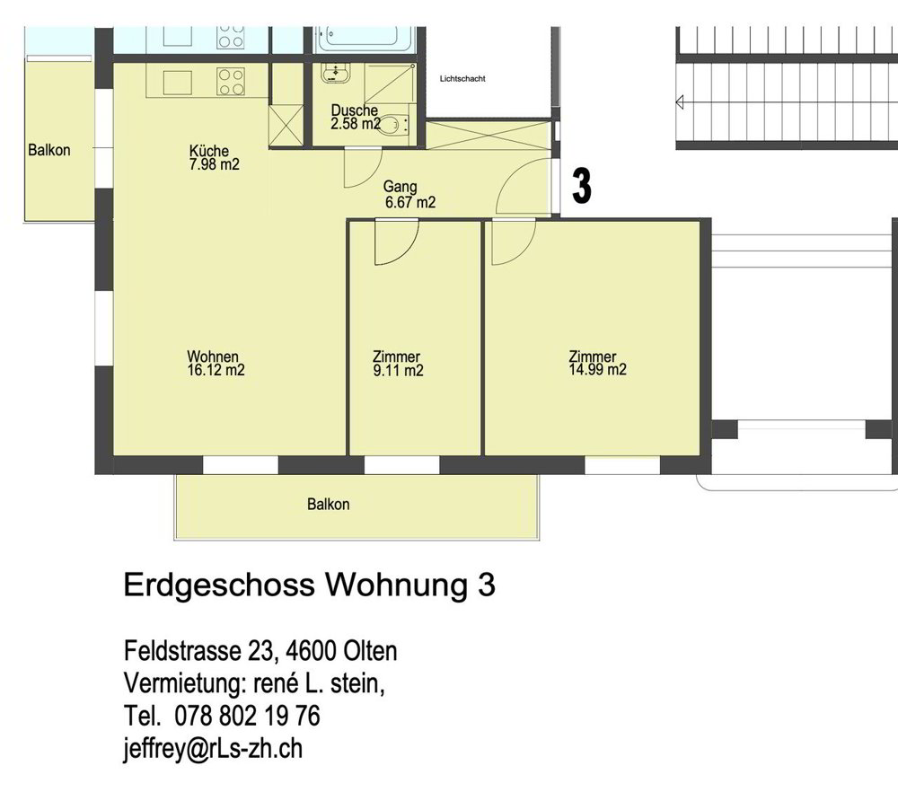 Appartamento di 3 locali in affitto a Olten - immagine 1/10