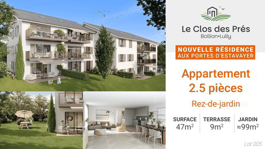 2.5 Zimmer Wohnung zum verkaufen in Bollion - Bild 1/6