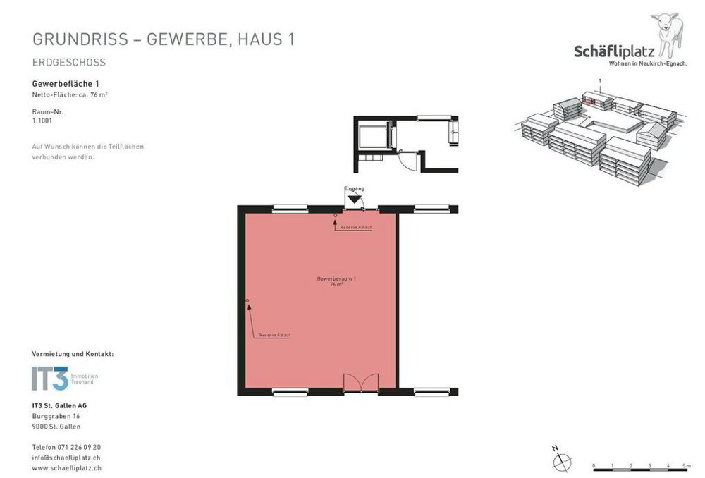 null Zimmer Büro zu vermieten in Neukirch (Egnach) - Bild 1/5