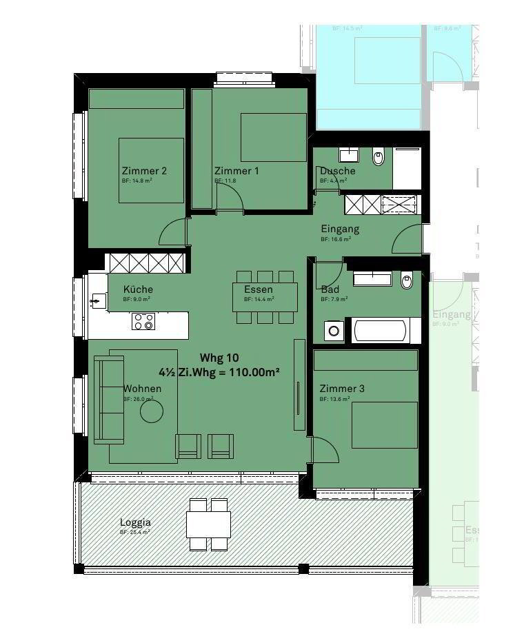 Appartement 4.5 pièces à louer à Zizers - image 1/7