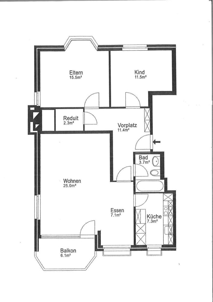 3.5 Zimmer Wohnung zu vermieten in Arlesheim - Bild 1/12