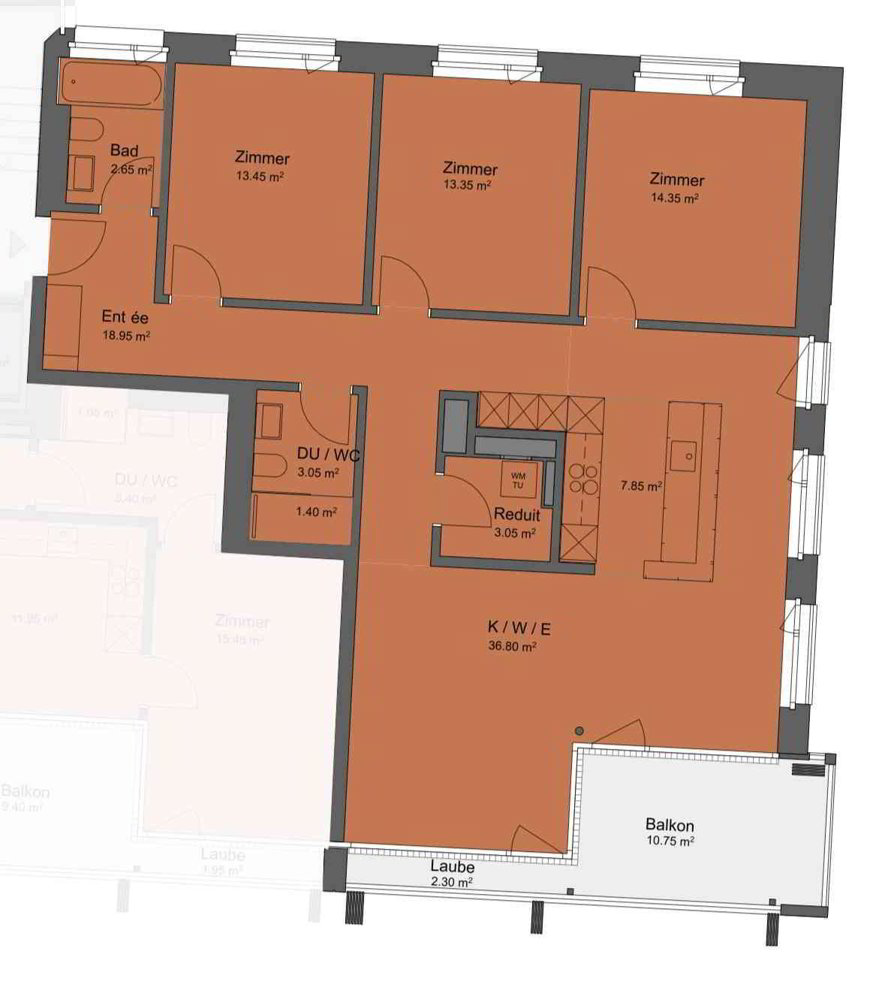4.5 Zimmer Wohnung zu vermieten in Jona - Bild 1/7