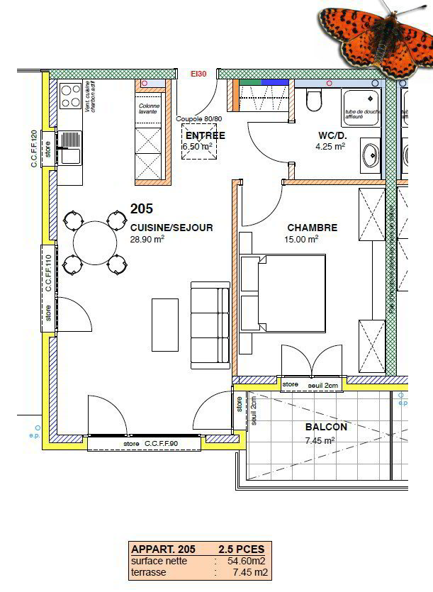 Appartamento di 2 locali in affitto a Courtepin - immagine 1/10