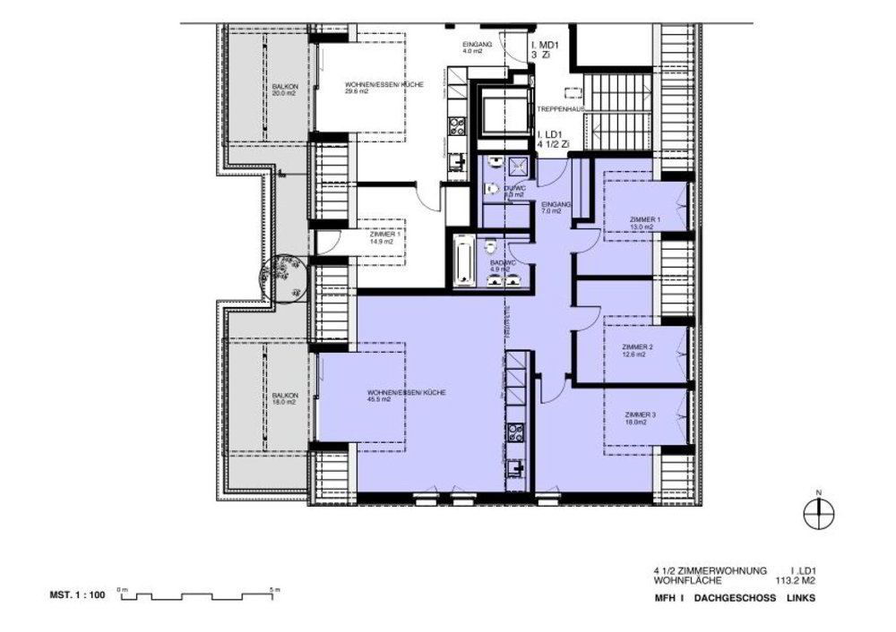 4.5 Zimmer Wohnung zu vermieten in Wil SG - Bild 1/22
