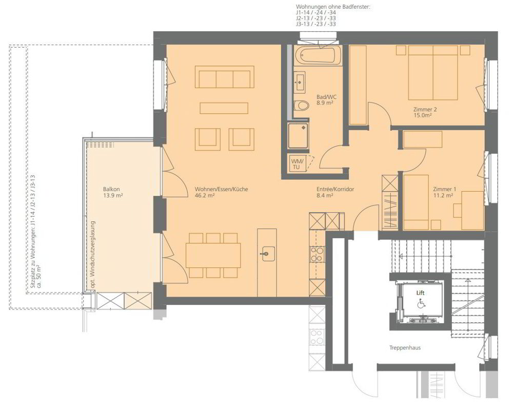 3 Zimmer Wohnung zu vermieten in Oensingen - Bild 1/5
