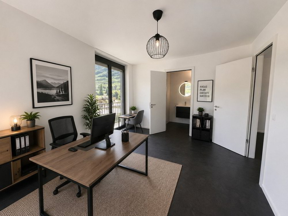 3 Zimmer Büro zu vermieten in Sion - Bild 1/9