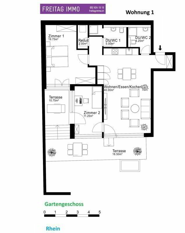 Appartamento di 3 locali in vendita a Flurlingen - immagine 1/13