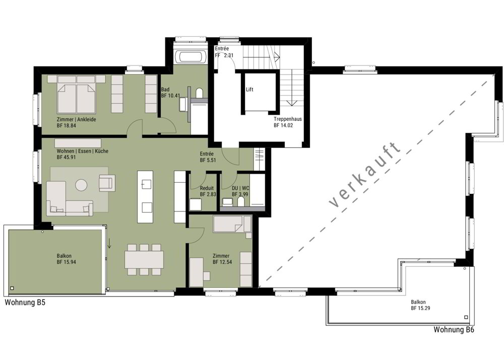 3.5 Zimmer Wohnung zu vermieten in Sursee - Bild 1/13