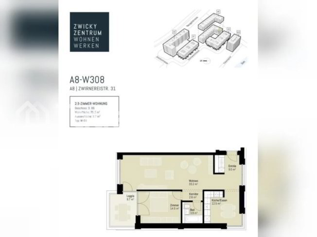 Appartamento di 2 locali in affitto a Wallisellen - immagine 1/1