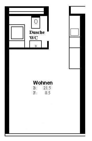 1 Zimmer Wohnung zu vermieten in Niederuzwil - Bild 1/7