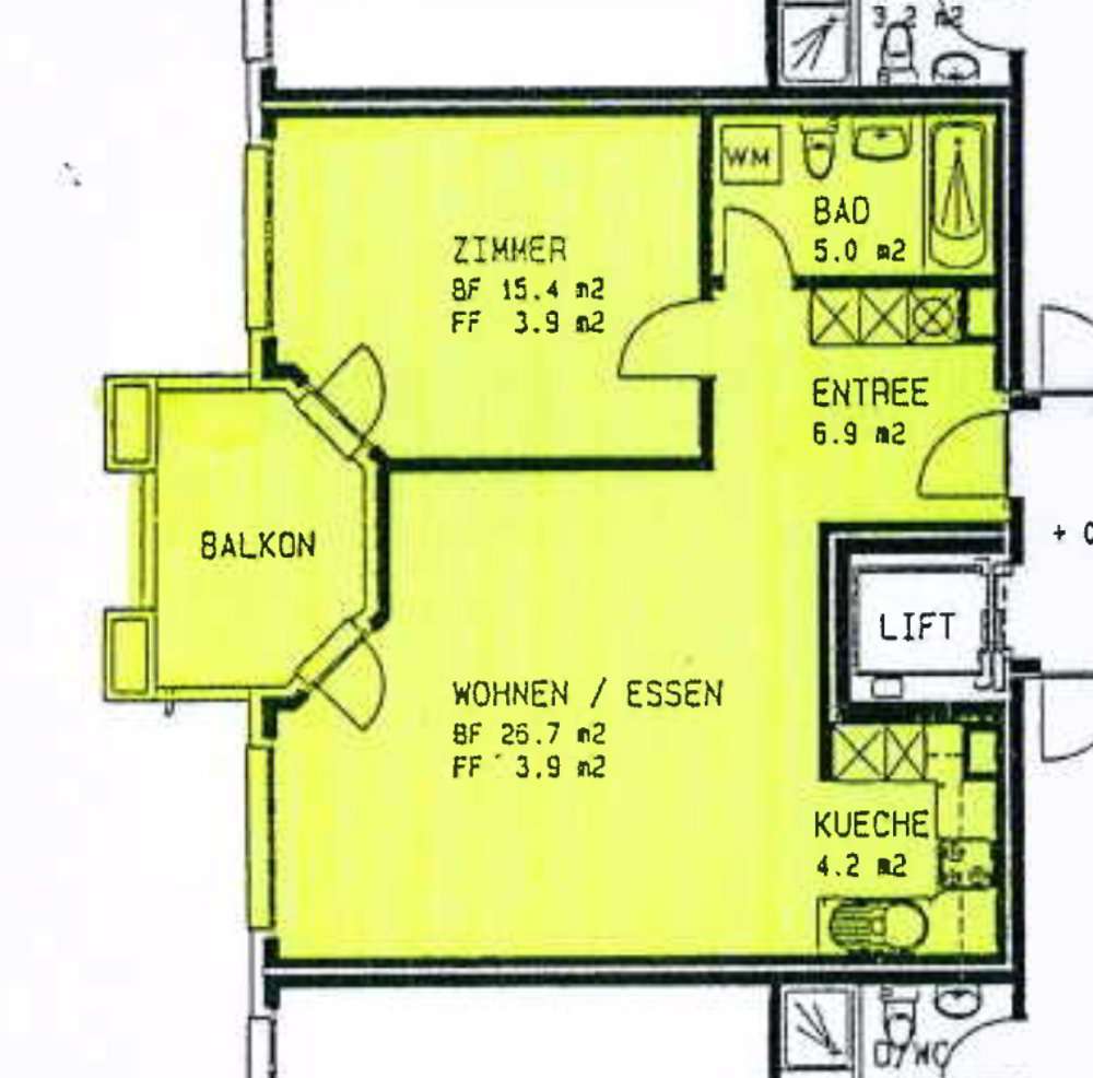 2.5 Zimmer Wohnung zu vermieten in Rapperswil SG - Bild 1/9