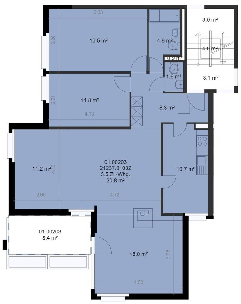 Appartement 3 pièces à louer à Ittigen - image 1/10