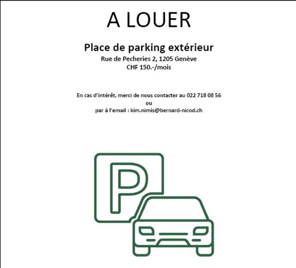 Parking, garage null pièces à louer à Ginevra - image 1/1