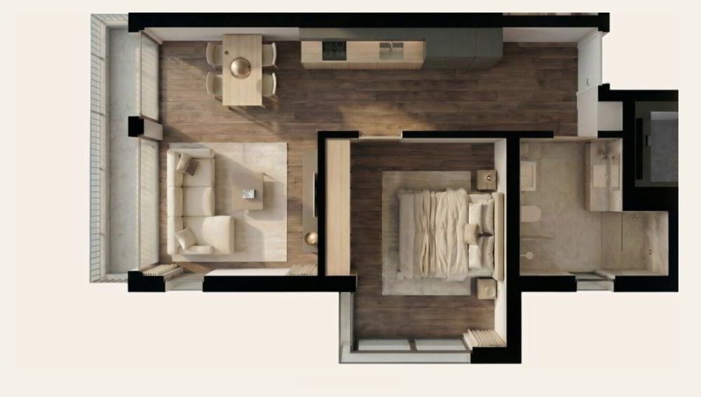 2.5 Zimmer Wohnung zu vermieten in Tuggen - Bild 1/3