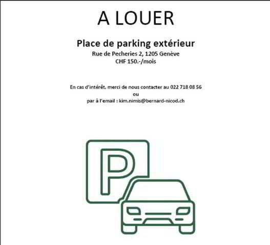 Parking, garage null pièces à louer à Ginevra - image 1/1