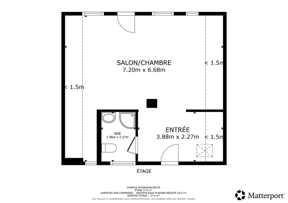 1 Zimmer Wohnung zu vermieten in Val-d'Illiez - Bild 1/4