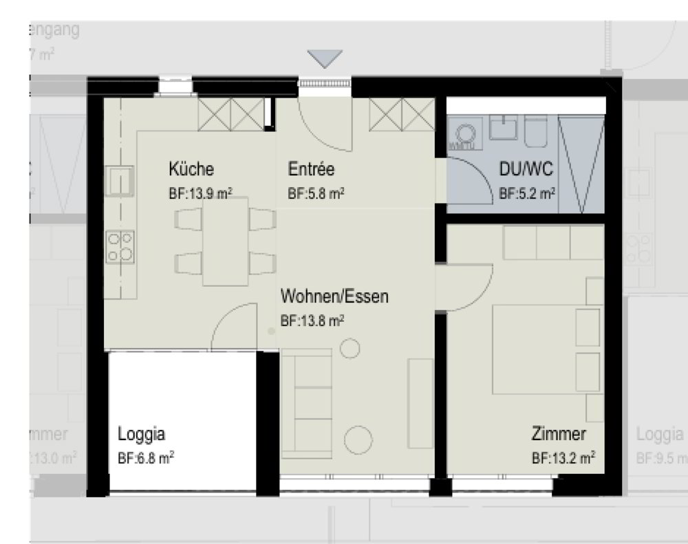 2.5 Zimmer Wohnung zu vermieten in Brugg AG - Bild 1/8
