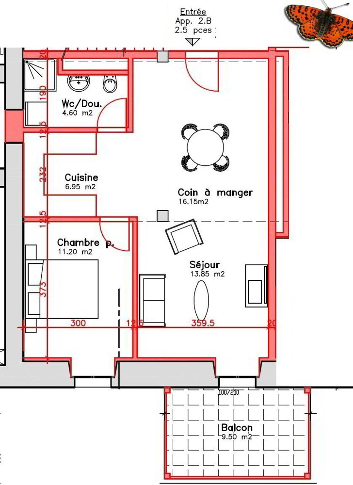2 Zimmer Wohnung zu vermieten in Corcelles-près-Payerne - Bild 1/8