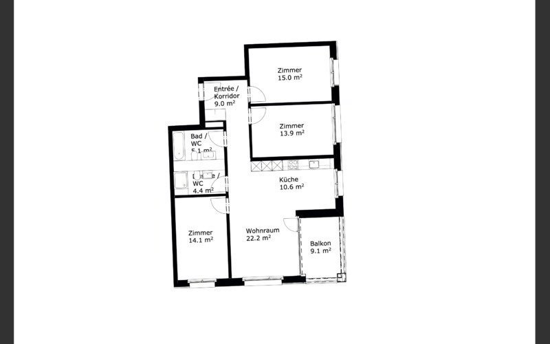 Appartamento di 4 locali in affitto a Zurich - immagine 1/8