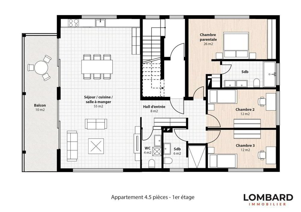 4.5 Zimmer Wohnung zum verkaufen in Misery - Bild 1/8
