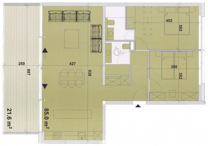 3 rooms Apartment for rent in Aigle - image 1/2